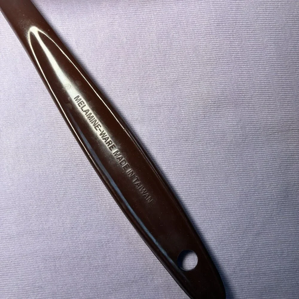 Vintage Collectible Melamine Brown Plastic Spatula